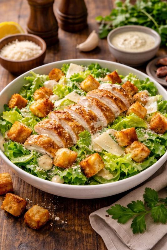 Почему салат Цезарь с курицей дома получается скучным, и что на самом деле даёт ему вкус