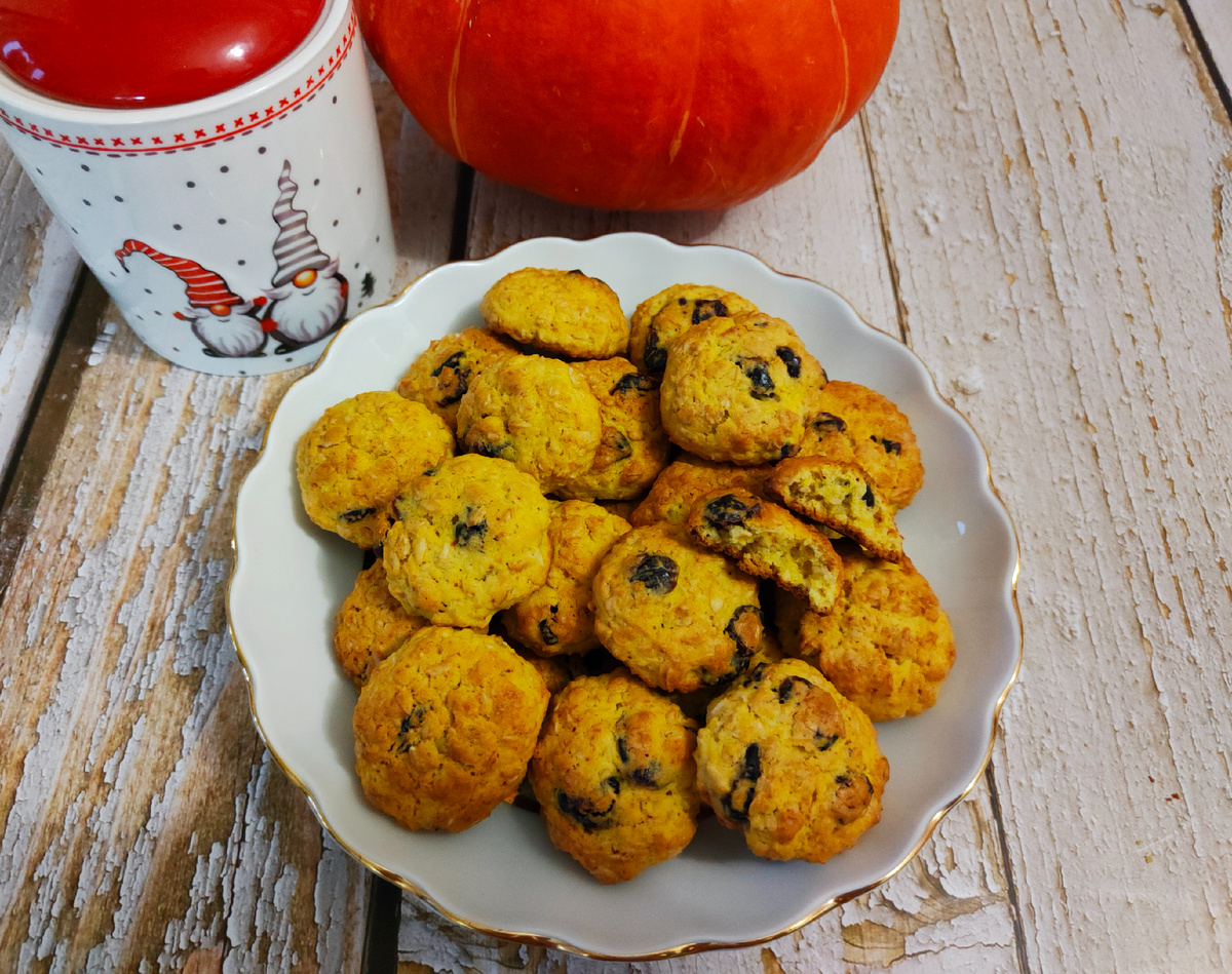 Овсяное печенье с тыквой и клюквой: не только вкусно, но и полезно