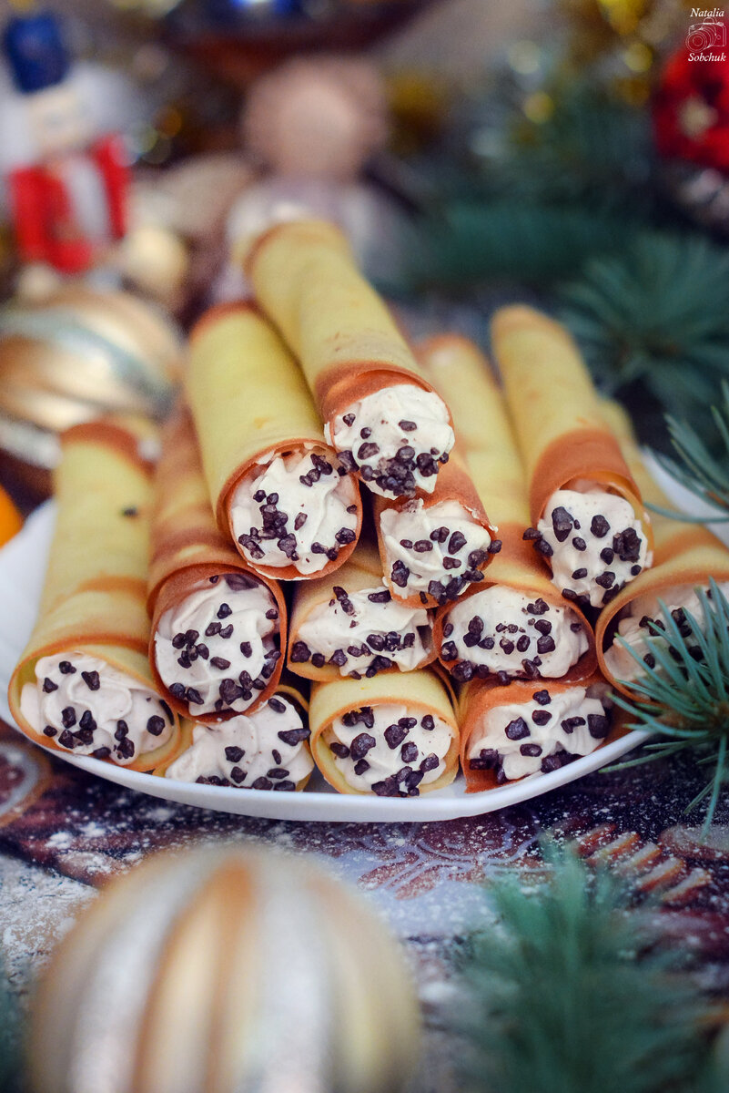 Невероятные трубочки с шоколадным кремом: идеальный десерт