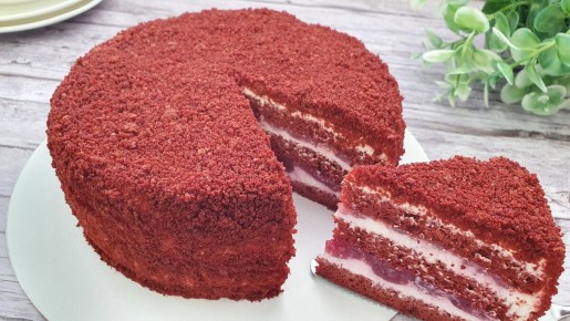 Диетический торт "Красный Бархат": ПП-версия любимого десерта