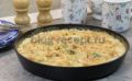 Мягкая запеканка из рыбы с овощами в сливочно-горчичном соусе